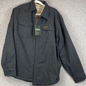 Field & Stream fleece lined flannel shirt jacket L gorpcore outdoor hunt fish